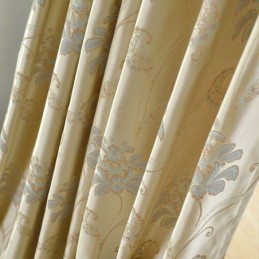 European Style Blackout Curtains Floral Jacquard Curtain Made to Measure Curtain For Living Room Bedroom