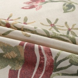 Nordic Cotton Linen Blackout Curtain Made to Measure Curtain Plant Printed For Living Room Bedroom