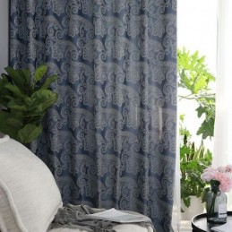European Blackout Curtain Made to Measure Curtain Jacquard For Living Room Bedroom