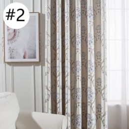 European Blackout Curtains Jacquard Patterned For Living Room Bedroom