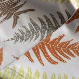 Nordic Blackout Curtains Fern Leaf Printed For Living Room Bedroom