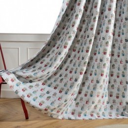 Nordic Blackout Curtain Made to Measure Curtain Potted Plant Printed For Living Room Bedroom