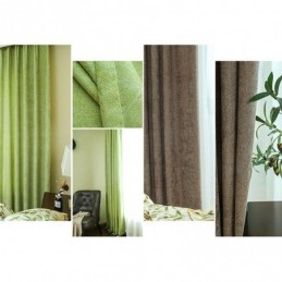 Blackout Curtain Made to Measure Curtain Nordic Solid Color Jacquard For Living Room Bedroom