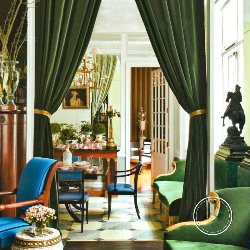 Dark Green Flannels Blackout Curtain Made to Measure Curtain Minimalist Solid Color Fabric Living Room Bedroom