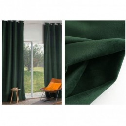 Dark Green Flannels Blackout Curtain Made to Measure Curtain Minimalist Solid Color Fabric Living Room Bedroom