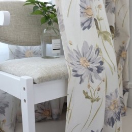 Nordic Blackout Curtains Cotton Printed Floral Window