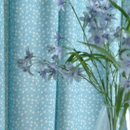 Cotton Blackout Curtain Made to Measure Curtain Nordic Floral Printed For Living Room Bedroom