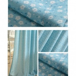 Cotton Blackout Curtain Made to Measure Curtain Nordic Floral Printed For Living Room Bedroom