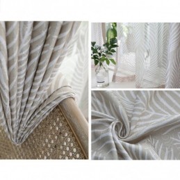 Leaves Printed Blackout Curtain Made to Measure Curtain Nordic For Living Room Bedroom