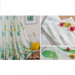 Nordic Blackout Curtain Made to Measure Curtain Printed Leaves For Living Room Bedroom