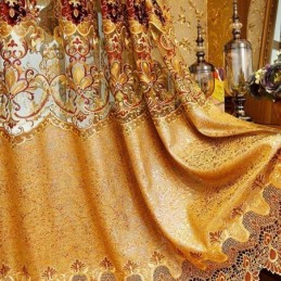 European Embroidered Curtains Luxury For Living Room Bedroom