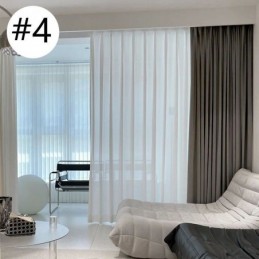 Modern Blackout Curtains Solid Color Jacquard For Living Room
