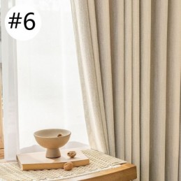 Modern Blackout Curtains Solid Color Jacquard For Living Room