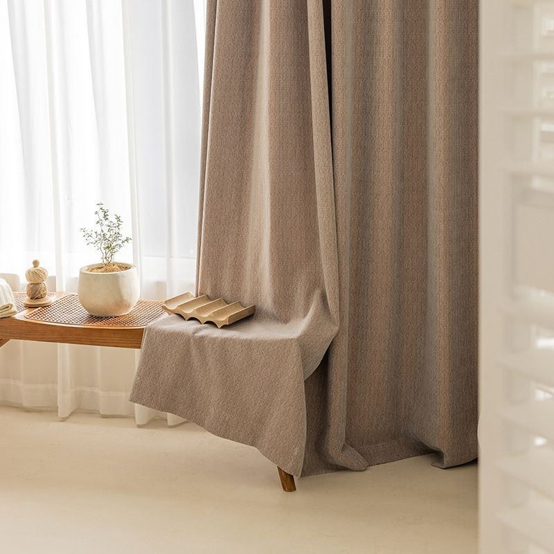 Luxury Chenille Curtains European Jacquard Blackout Curtain Made to Measure Curtain For Living Room Bedroom