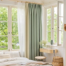 Modern Patchwork Curtain Made to Measure Curtain Blackout Drapes For Living Room Bedroom