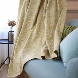 Modern Cotton Curtain Made to Measure Curtain PLant Jacquard For Living Room Bedroom
