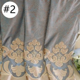 Embroidered Blackout Curtain Made to Measure Curtain European Style Window Drapes For Living Room