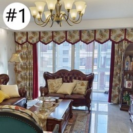 Nordic Jacquard Curtain Made to Measure Curtain Blackout Window For Living Room Bedroom