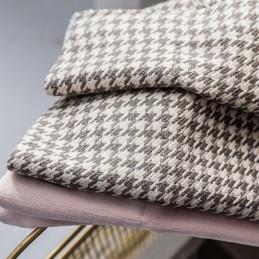 Modern Stitching Curtain Made to Measure Curtain Houndstooth Blackout For Living Room Bedroom