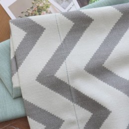 Luxury Jacquard Curtains Wavy Striped Blackout For Living Room