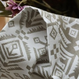 Luxury Jacquard Curtains Geometric Blackout For Living Room