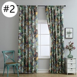 American Stye Blackout Curtain Made to Measure Curtain Room Darkening Curtains With Floral Design