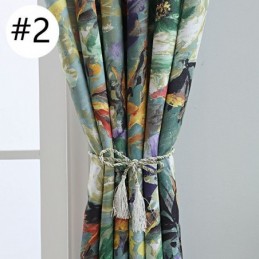 American Stye Blackout Curtain Made to Measure Curtain Room Darkening Curtains With Floral Design