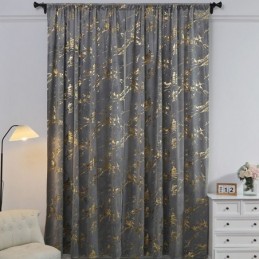 Flannel Bronzing Curtains Simple Blackout Curtain Made to Measure Curtain For Bedroom Living Room