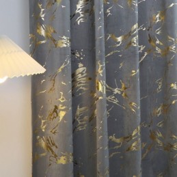 Flannel Bronzing Curtains Simple Blackout Curtain Made to Measure Curtain For Bedroom Living Room