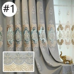 Modern Curtain Made to Measure Curtain European Style Embroidery