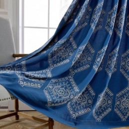 Modern Max Blackout Curtain Made to Measure Curtain Geometric Embroidery Bedroom