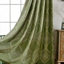 Modern Max Blackout Curtain Made to Measure Curtain Geometric Embroidery Bedroom