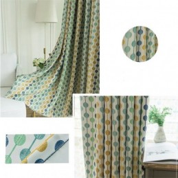Modern Simple Curtain Made to Measure Curtain Unique Beed Strings Printing Blackout Kid's Room Fabric