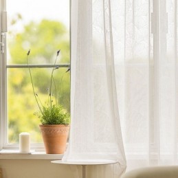 Modern White Sheer Curtains...