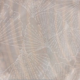 Modern White Sheer Curtains Leaf Tulle For Living Room Bedroom