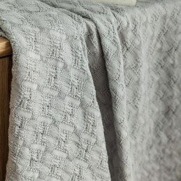 Nordic Plaid Tulle Curtain Made to Measure Curtain Warp knitting Sheer For Living Room