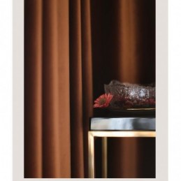Minimalist Flannels Blackout Curtain Made to Measure Curtain Pumpkin Orange Color Living Room Restaurant