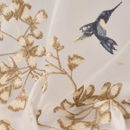 Decorative Sheer Curtain Made to Measure Curtain Plant Embroidered Tulle Curtains Living Room Bedroom