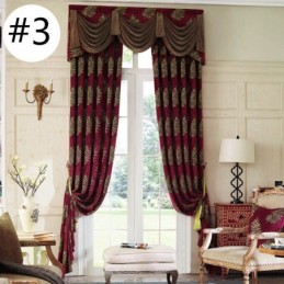 Luxury Chenille Jacquard Window Curtain Made to Measure Curtain Elegant Design For Bedroom Decorative