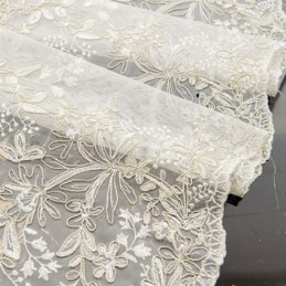 Decorative Sheer Curtain Made to Measure Curtain Plant Embroidered Tulle Curtains Living Room Bedroom