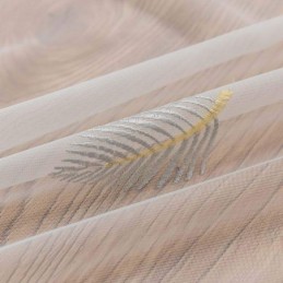 Nordic Simple Sheer Curtain Made to Measure Curtain Rural Leaves White Embroidery Bedroom Living Room Fabric