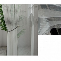 Decorative Sheer Curtain Made to Measure Curtain Line Embroidered Tulle Curtains Living Room Bedroom