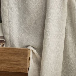 Geometric Pattern Drapes Modern Sheer Curtain Made to Measure Curtain For Living Room Bedroom