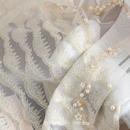 Breathable Sheer Curtain Made to Measure Curtain European Decorative Tulle Voile For Living Room