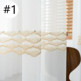 Breathable Sheer Curtain Made to Measure Curtain European Decorative Tulle Voile For Living Room