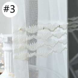 Breathable Sheer Curtain Made to Measure Curtain European Decorative Tulle Voile For Living Room