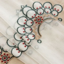 Embroidered Sheer Tulle Curtains Elegant Drapes Cortinas For Living Room