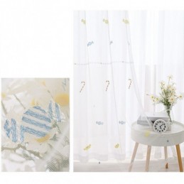 Decorative Sheer Curtain Made to Measure Curtain Candy Embroidered Tulle Curtains For Bedroom