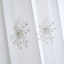 Embroidered Blackout Curtain Made to Measure Curtain Luxury European Thermal Insulated Drape For Living Room