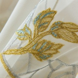 Embroidered Sheer Tulle Curtains Butterfly Voile Curtain Made to Measure Curtain For Living Room